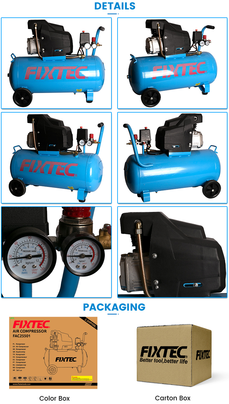 FIXTEC 2.5HP 50L Air Compressor